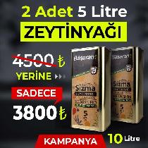 2 x 5 lt  SIZMA ZEYTİNYAĞI KAMPANYA