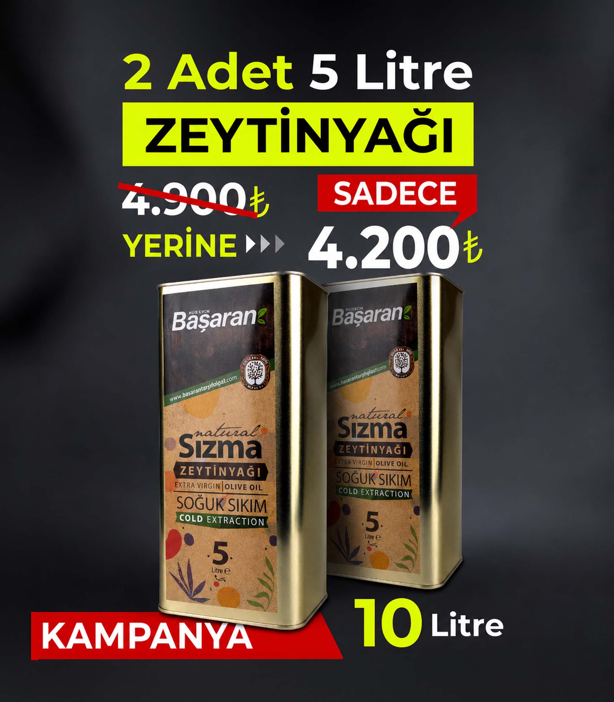 2x5lt-sizma-zeytinyagi-kampanya Sızma Zeytinyağı Kampanya 2 x 5 Lt - Görsel 1